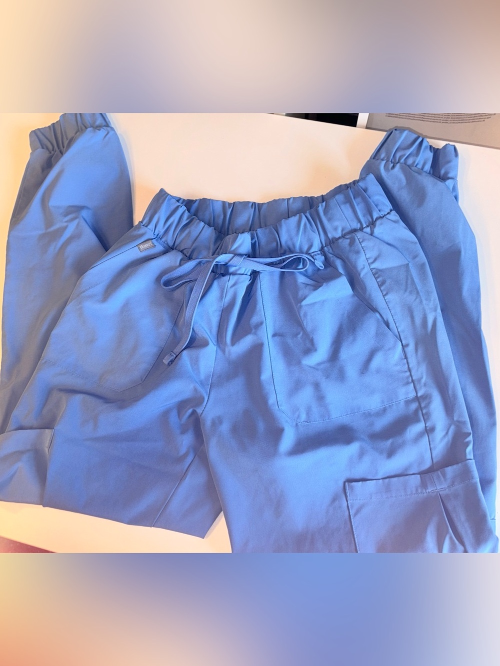 Hanes Light Blue Elastic Waist Shorts
